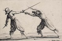 Jacques Callot - Le duel à l'épée et au poignard (1621-2)
